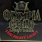 Vintage Olympia Gold The Right Light Beer Starburst Motion Lighted Sign - Read
