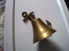 Vintage Brass Ship Bell 5    Diameter X 5  High 8 1 2     Mounting Nautical Navy