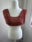 Weissman Charmeuse Maxi Skirt 14818 Draped Mesh Bra Top 14297 Adult Xs