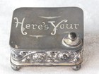 Antique Victorian Homan s Silverplate Miniature Jewelry Trinket Box