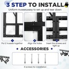 Tandefio Square 8  X Box Truss Black Trussing Aluminum Lighting 1 5m Long