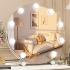Hollywood Vanity Mirror With Led Lights 18  360   Dimmable Smart Touch  white 