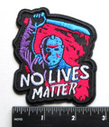 Friday The 13th Horror Jason Voorhees No Lives Matter Embroidered Iron On Patch