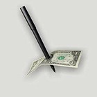 Magic Pen Penetration Through Paper Dollar Bill Money Playing Card Trick Prop