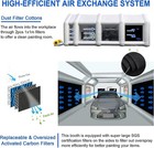 Inflatable Paint Booth 39x18x15ft With 1500w 1100w Blow  For Car Painting Tent