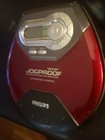  h  Philips Ax5123 17 Jogproof 45 Esp Portable Cd Player Red Tested