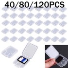 40 80 120pcs Case Holder For Micro Sd Sdhc Memory Card Box Storage Hard Plastic