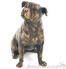 15cm Staffy Staffordshire Bull Terrier Staffie Gift Bronze Effect Ornament Boxed