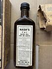 Antique Quack Medicine  Nash s C   L Malaria Chill Tonic   Laxative- W  Box