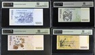 South Korea Set 4  100-50000 Won Nd 2009 P 54-57 Superb Gem Unc Pmg 66 67 68 Epq