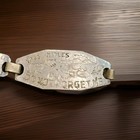 Wwii 1944 Italy Campaign Trench Art Bracelet Aluminum Souvenir Cassino Rome   