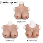 Silicone Crossdresser Breast Forms Breastplates Drag Queen Fake Boobs  B-h Cup 