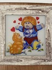 Lot Of 6 Vtg Carnival Fair Glass Mirror Assorted Beer 6x6 Inch Original Frame