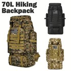 70l Tactical Hiking Backpack Large Military Travel Rucksack Camping Trekking Bag