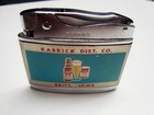 Vintage Budweiser Enameled Lighter  Kabrick Distributing  Britt  Iowa
