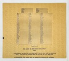 Vintage 1930s Rca Keg Radio Punchboard Game Card Gambling Trade Stimulator