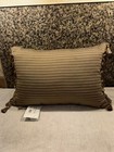 Rare Croscill Marcella Boudoir Lumbar Pillow Taupe Brown Gold Excellent Cond 