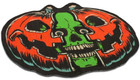 New Creepy Co  Beistle Jack O Skull Rug 36x32  Halloween Pumpkin Spooky Lantern