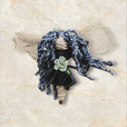 Swamp Witch Voodoo Doll Black Mesh Wings Dark Folk Magic Ritual Witchcraft