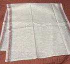 Vintage Striped Linen Kitchen Dish Tea Towels Toweling Set Of 6 15 x 28 