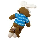 Dan Dee Sock Monkey With Easter Bunny Ears 12  Blue Spring Stuffed Animal 2011
