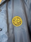 King Louie Southern Pacific Railroad Jacket Vintage Medium 40 42 Blue Faux Fur