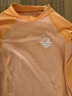 Art Class Girls Orange Long Sleeve Rash Guard Swim Shirt Top Size S  6 7 
