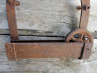 Antique Old Horseshoe U Shaped Cast Iron Barn Door Rollers Hangers  Usa
