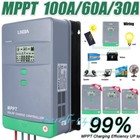 100a 60a 30a 12 24 36 48v Mppt Solar Charge Controller Solar Panel Pv Regulator