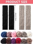 Women Winter Warm Crochet Leg Warmers Cable Knit Ladies Knitted Socks Legging Us