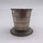 Vintage Collapsible Aluminum Tin Metal Traveling Drinking Cup