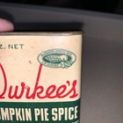 Durkee s Pumpkin Pie Spice Tin Vintage Pies Puddings Pastries Glidden 2 75  H