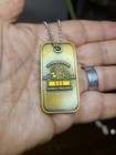 Vietnam Veteran 58 Mile Challenge 5k 10k Dog Tag With Chain Dragon Design