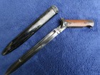 Ultra Rare Original Ww2 Italian Beretta Latch Lock Folding Bayonet And Scabbard