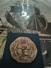 1577-1588 Lima Peru Very Rare Assayer Diego De La Dorre 8 Reale Silver Shipwreck