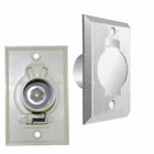 White Wall Lid Inlet Outlet Round Cover For Most Central Vacuum Brands 1-1 4 