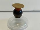Vintage Miniature Perfume Bottle From Italy Wooden Head Hand Painted  Rare