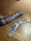 Certified Aboriginal Art  Hand Painted  Didgeridoo  Boomerang     Clap Sticks