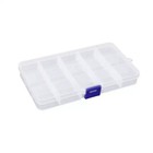 6 P Clear Jewelry Box Plastic Bead Storage Craft Container Earrings Organizer-  