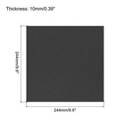 Uxcell Eva Foam Sheets Black 9 6 X 9 6 Inch 10mm Thick For Crafts Diy Pack Of 10