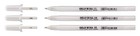 Sakura Gelly Roll White Gel Pen Set Of 3 Assorted Sizes For Drawing   Crafts