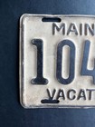 1950 Maine License Plate 104-014