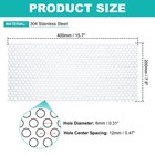 15 7  X 7 9  304 Stainless Steel 0 31  Hole 19ga Expanded Metal Mesh Screen