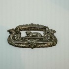 Vtg Antique Casket Coffin Plaque Our Darling W  Lamb Funeral Cemetery Macabre