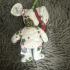 Rare Ty Jingle Beanies- 1998 Holiday Teddy - Retired Beanie Baby Is A Christmas 