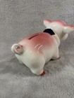 Vintage Ceramic Bobblehead Nodder Piggy Bank Pink Detachable Head Coin Bank