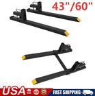     2500lb 4000lb Tractor Pallet Fork Bucket Clamp On Skid Steer Loader 43     60 