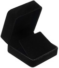 Velvet Earring Gift Boxes Jewelry Box  black  Black