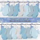 Baby Closet Dividers 8pcs  Blue Shell   Bows Themed Wooden Double-sided Cloth   
