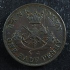Pc-5c2 Halfpenny 1854 Token Crosslet 4 Province Of Upper Canada Bank Breton 720